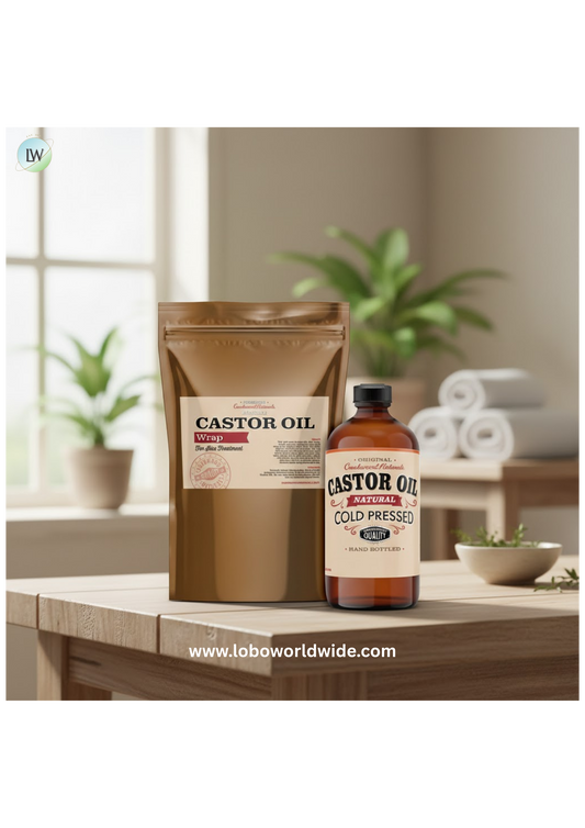 Creekwood naturals Castor Oil Pack - 4 piece Castor Oil Wrap Kit