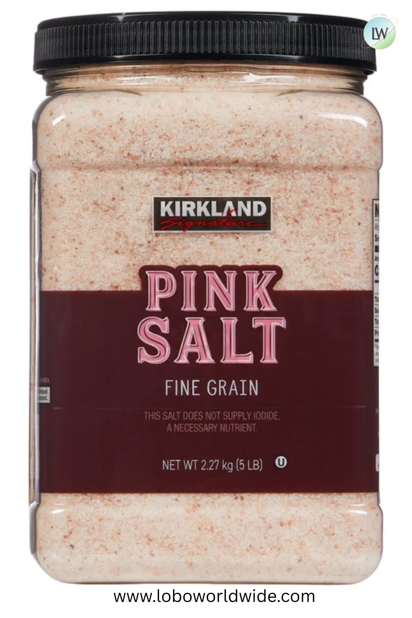 Kirkland Signature, Pink Salt, Fine Grain, 5 lbs