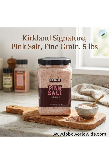 Kirkland Signature, Pink Salt, Fine Grain, 5 lbs