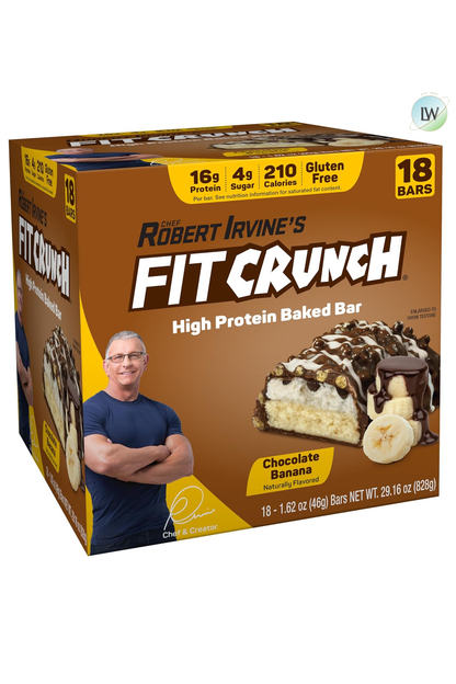 FITCRUNCH High Protein Baked Bars, 1.62 oz. (Pack of 18)