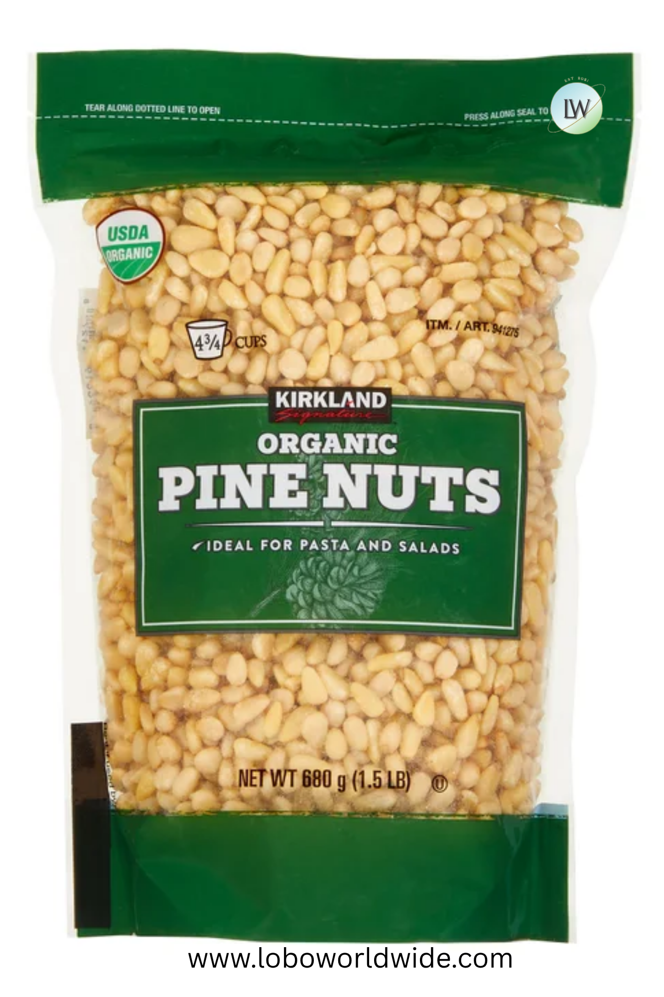 Kirkland Signature Organic Pine Nuts, 1.5 lbs