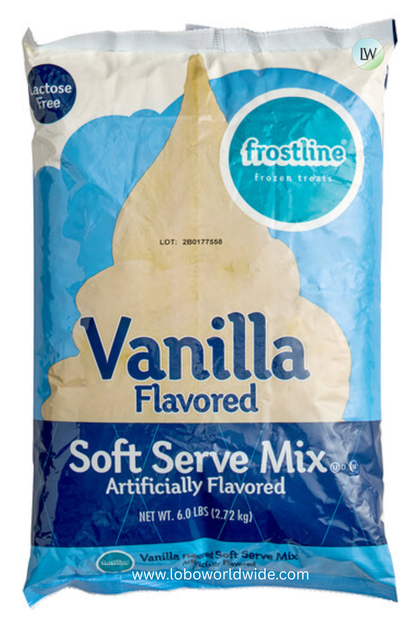 Frostline Vanilla Soft Serve Ice Cream Mix 6 lb.