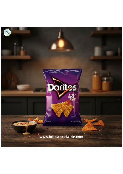 Doritos Tortilla Chips Spicy Sweet Chili Flavored Snack Chips, 9.25 Ounce Bag