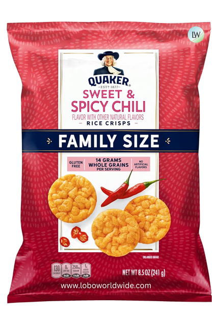 Quaker Rice Crisps, Sweet & Spicy Chili, Gluten Free, 8.5 Oz