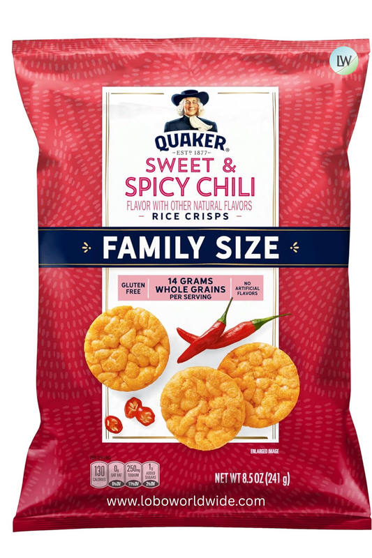 Quaker Rice Crisps, Sweet & Spicy Chili, Gluten Free, 8.5 Oz
