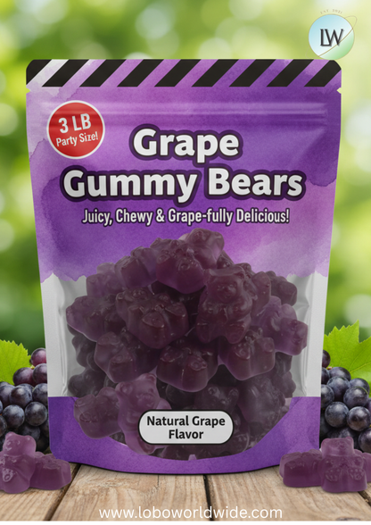 Grape Gummy Bears(Various Flavours)
