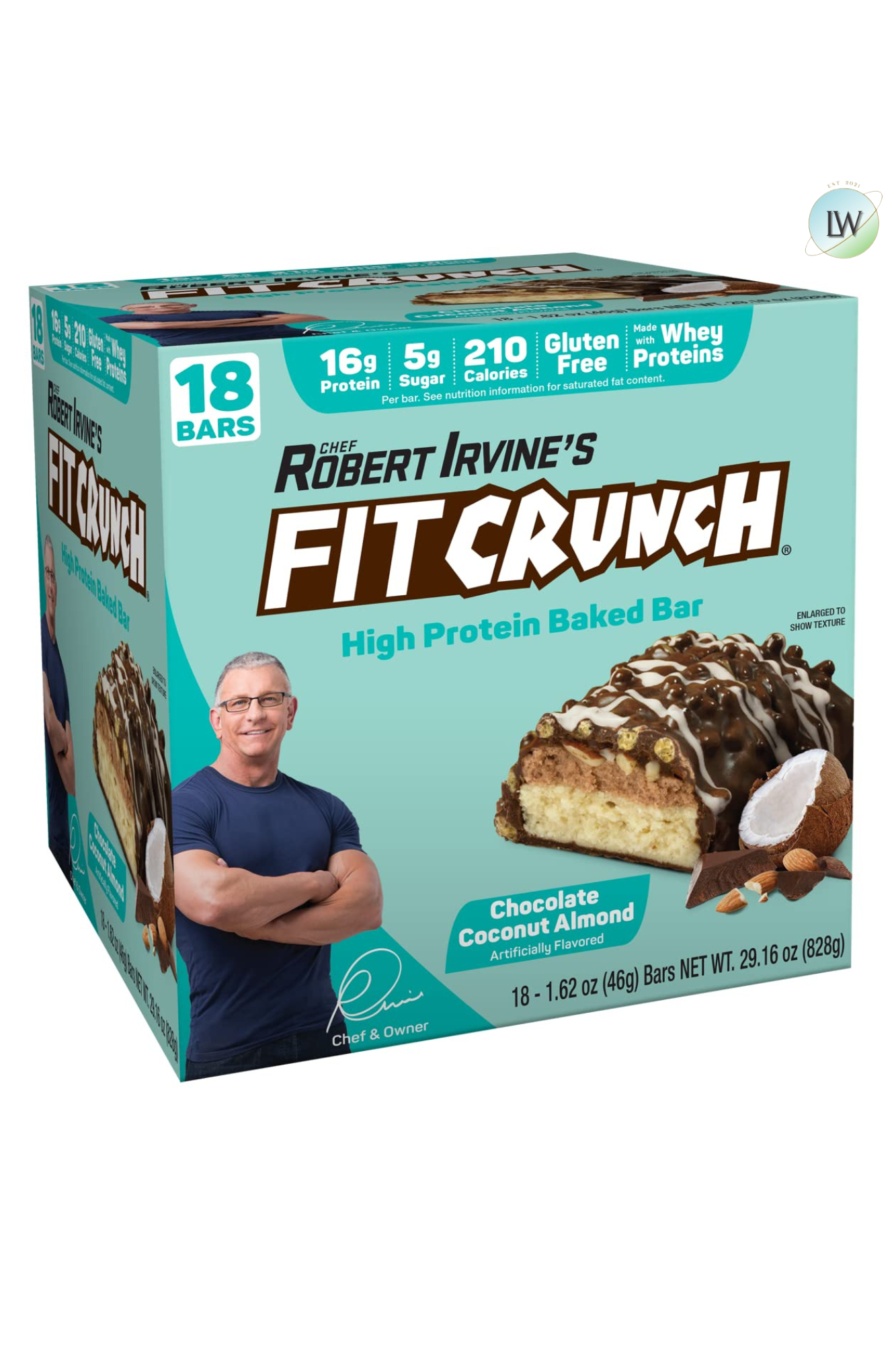 FITCRUNCH High Protein Baked Bars, 1.62 oz. (Pack of 18)
