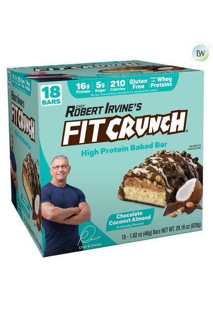 FITCRUNCH High Protein Baked Bars, 1.62 oz. (Pack of 18)