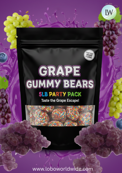 Grape Gummy Bears(Various Flavours)