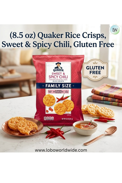 Quaker Rice Crisps, Sweet & Spicy Chili, Gluten Free, 8.5 Oz