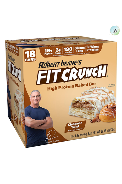 FITCRUNCH High Protein Baked Bars, 1.62 oz. (Pack of 18)