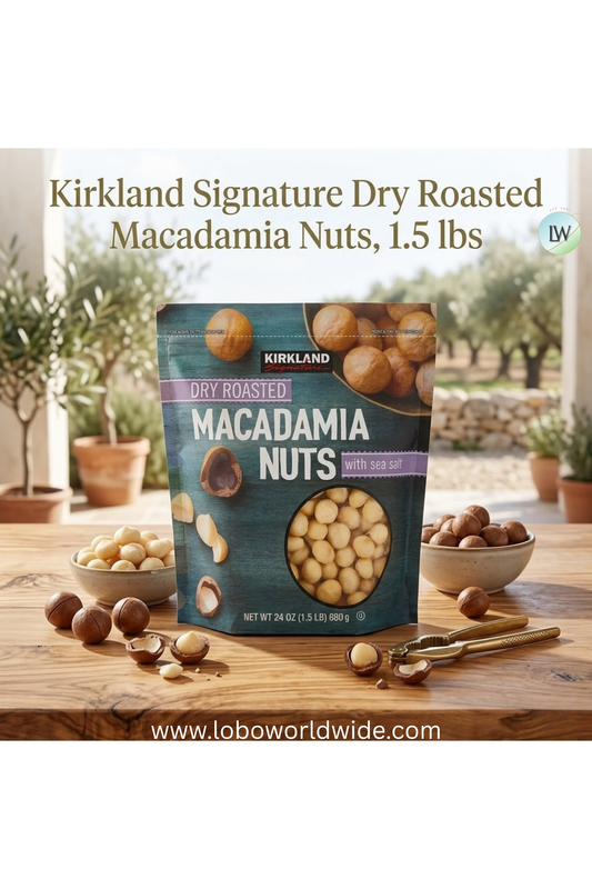 Kirkland Signature Dry Roasted Macadamia Nuts, 1.5 lbs
