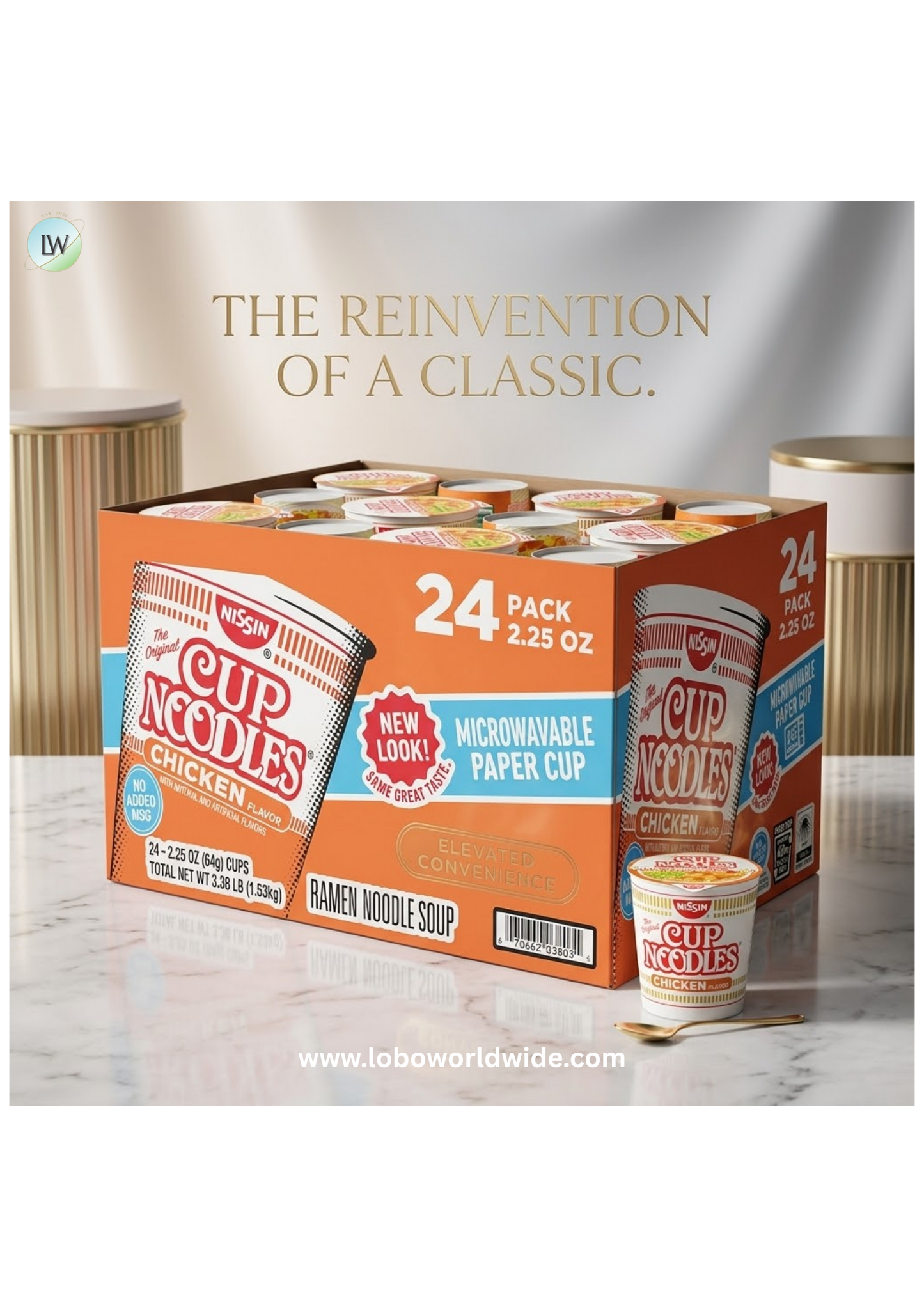 Nissin Cup Noodles, Chicken Flavor 2.25 oz., 24 ct.