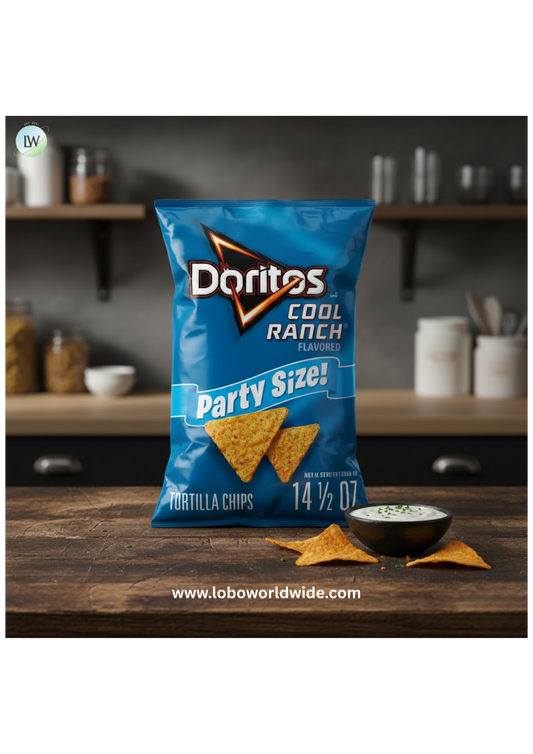 Doritos Cool Ranch Flavored Tortilla Chips, Party Size, 14.05 oz Bag
