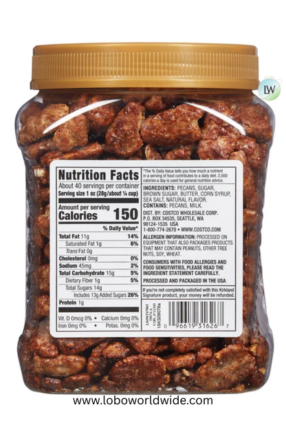 Kirkland Signature Praline Pecans, 2.5 lbs