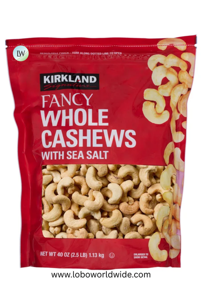 Kirkland Signature Fancy Whole Cashews, 2.5 lbs
