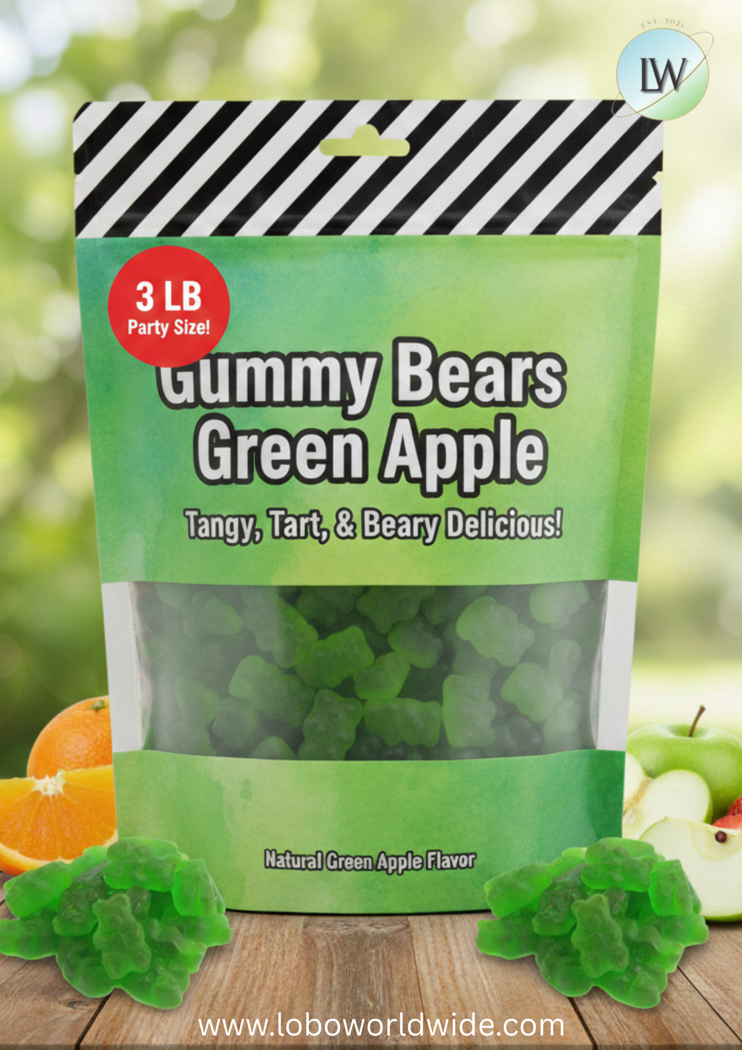 Gummy Bears Green Apple(Various Sizes)