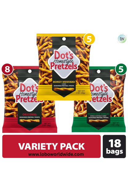 Dot's Pretzels Snack Variety Pack, 113.5 oz 8 ct.