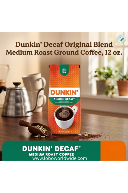 Dunkin’ Medium Roast Whole Bean Coffee, 12 oz.