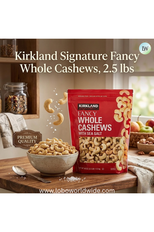 Kirkland Signature Fancy Whole Cashews, 2.5 lbs
