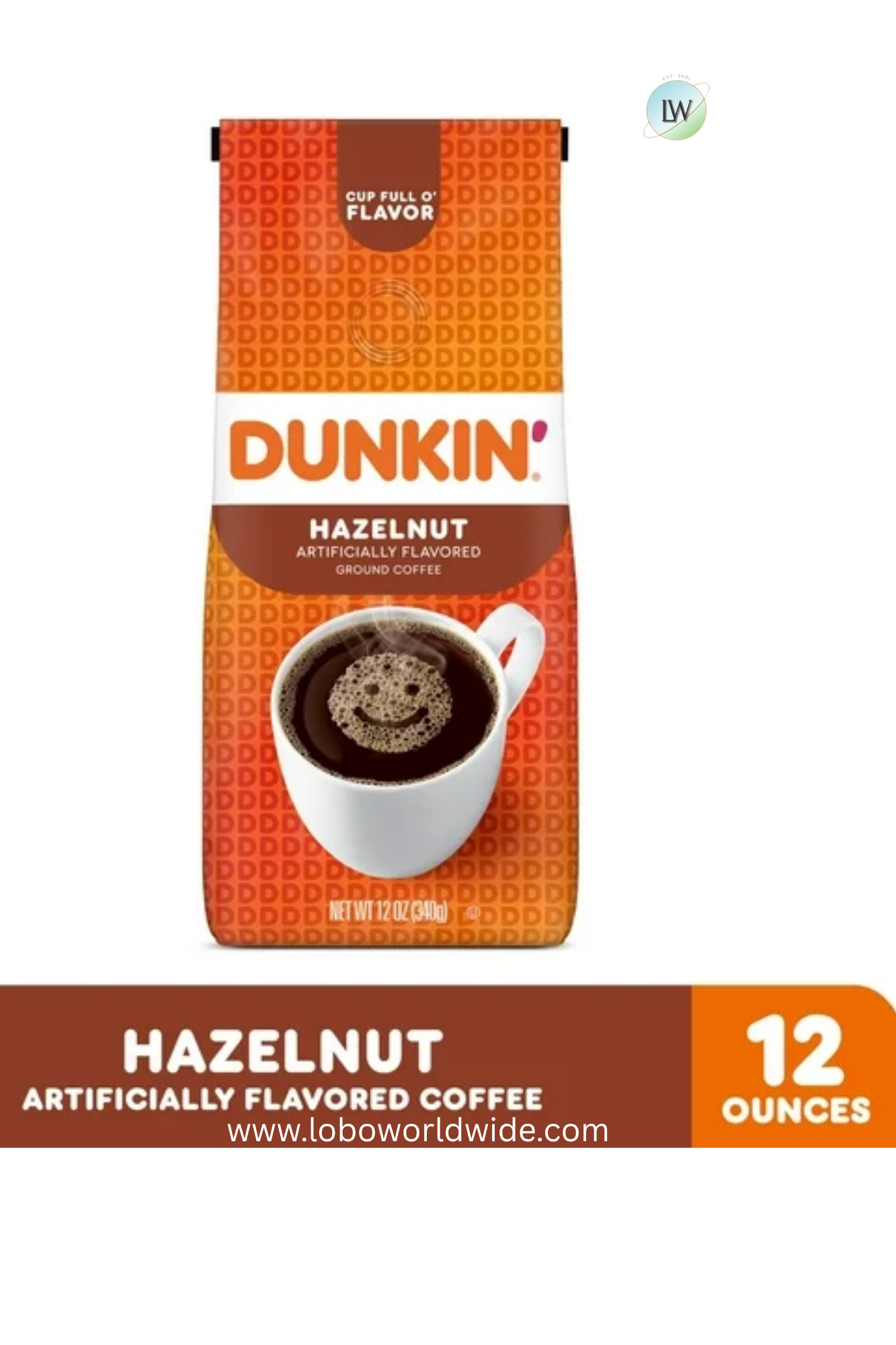 Dunkin’ Medium Roast Whole Bean Coffee, 12 oz.