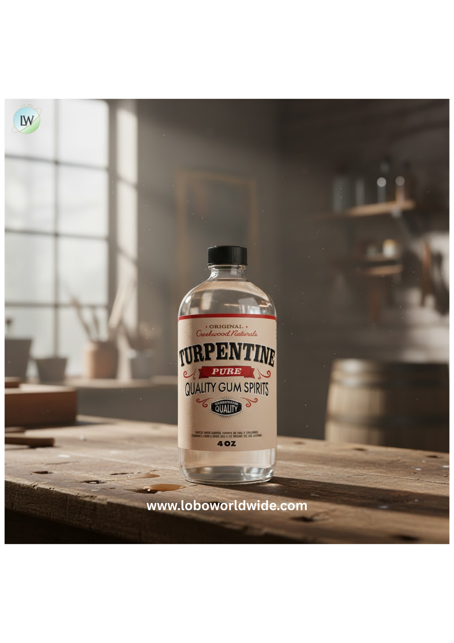 100% Pure Gum Spirits of Turpentine by CreekWood Naturals