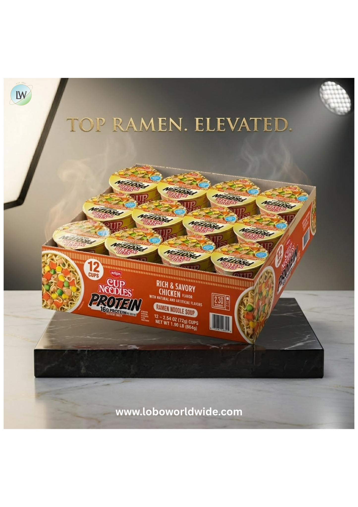 Cup Noodles Protein, 2.54 oz., 12 pk.