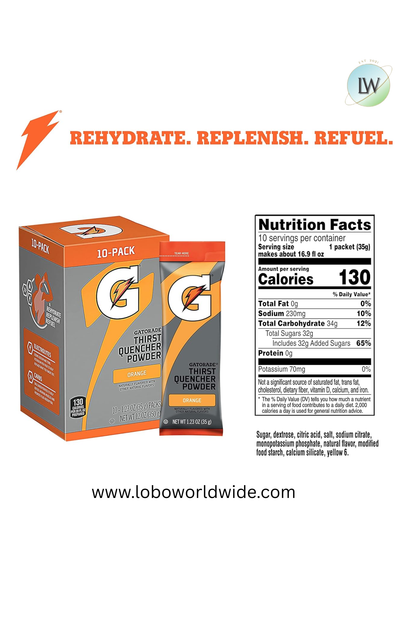 Gatorade Thirst Quencher Powder, 12 oz (Pack of 8)(Various Flavours)