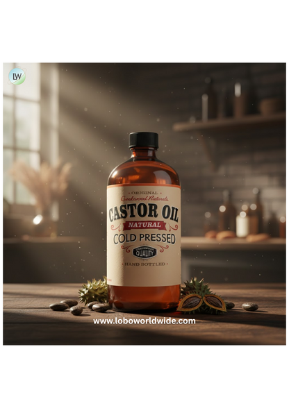 Castor Oil 100% Natural Pure Cold Pressed Hexane Free