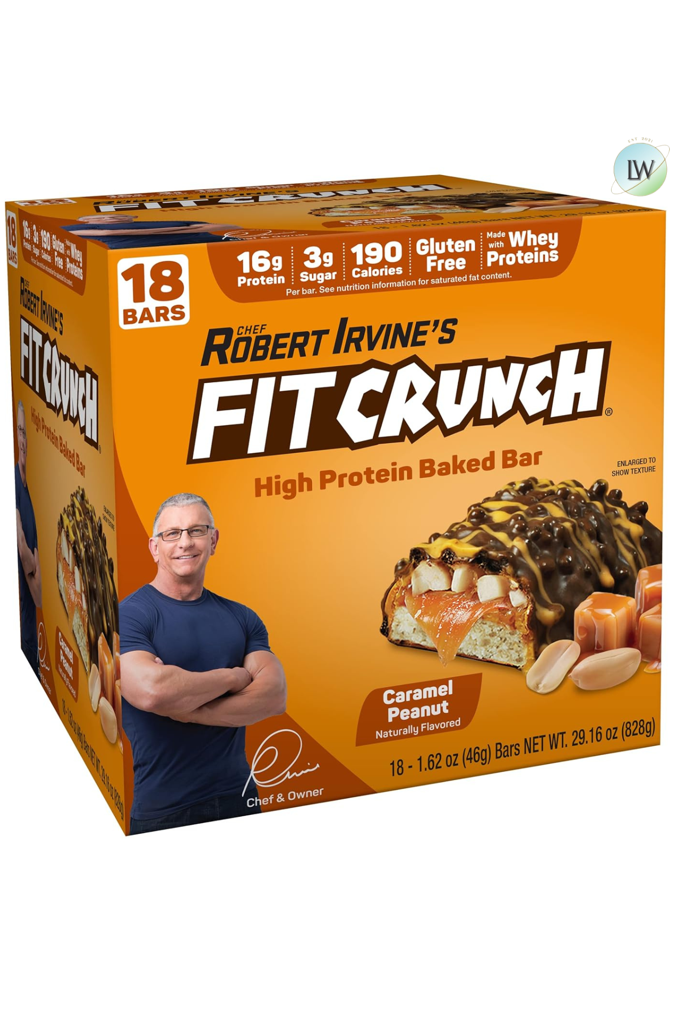 FITCRUNCH High Protein Baked Bars, 1.62 oz. (Pack of 18)