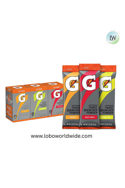 Gatorade Thirst Quencher Powder, 12 oz (Pack of 8)(Various Flavours)