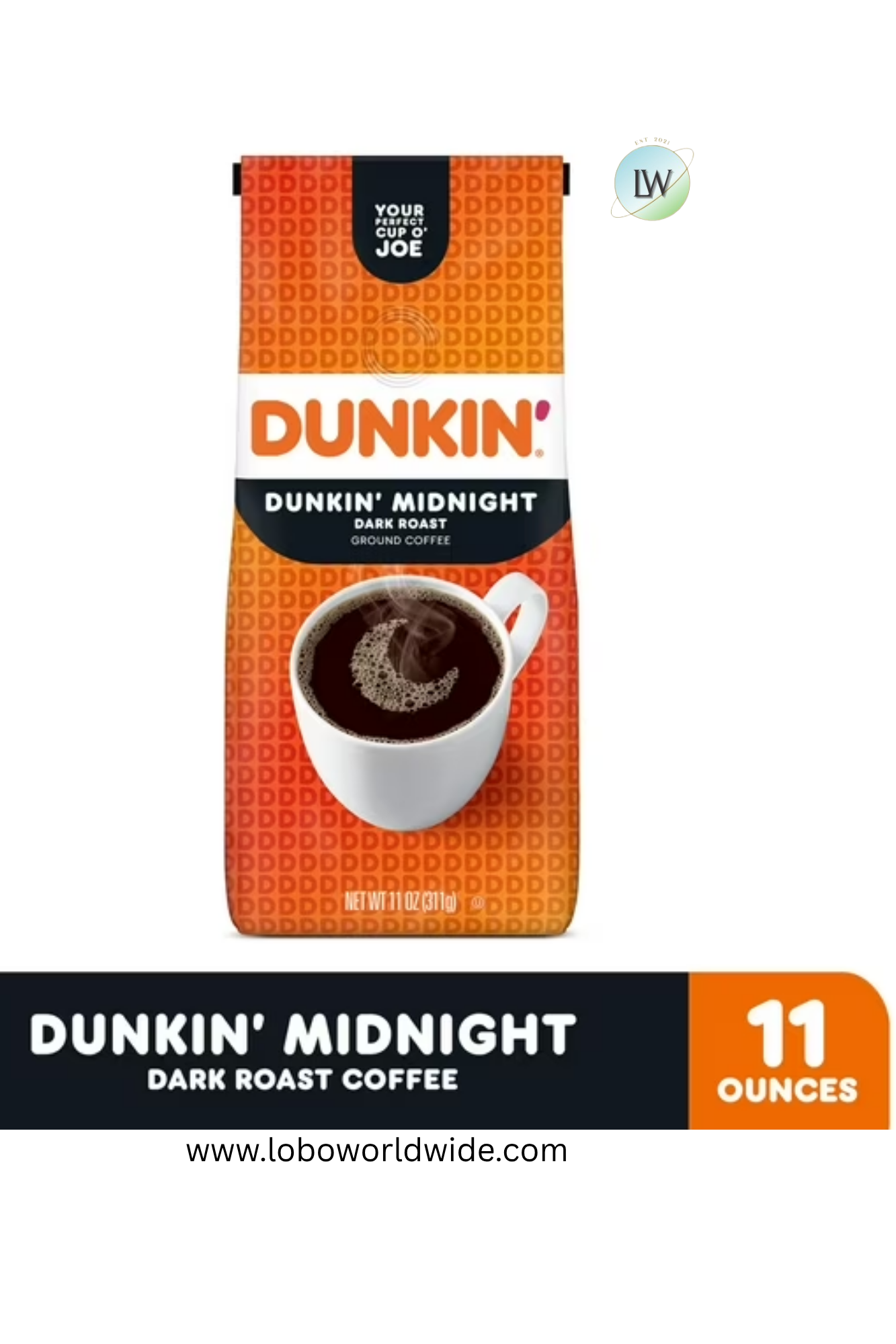 Dunkin’ Ground Coffee, 11 oz.