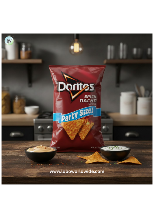 Doritos Tortilla Chips Spicy Nacho Flavored 14.5 ounce Bag