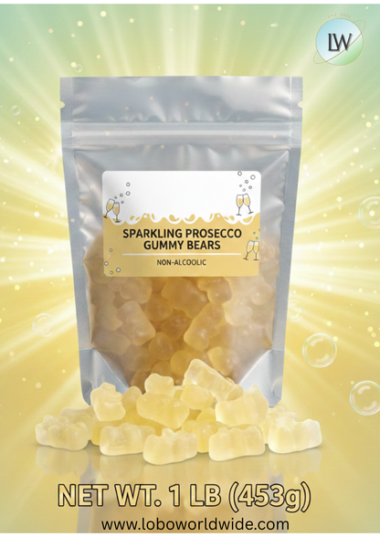 Sparkling Prosecco Gummy Bears(Various Sizes)