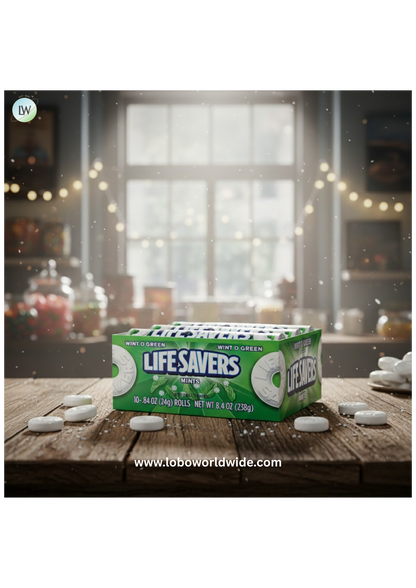 LIFE SAVERS Mints Wint-O-Green Hard Candy Bulk Mints, Hard Candies,(20 Count Box)
