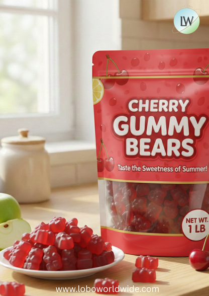 Cherry Gummy Bears(Various Sizes)