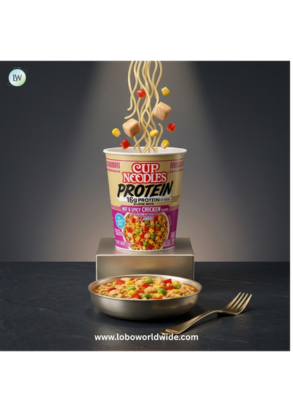 Nissin Cup Noodles Protein Ramen, Bone Broth, 16g Protein, 2.54 Ounce Cup