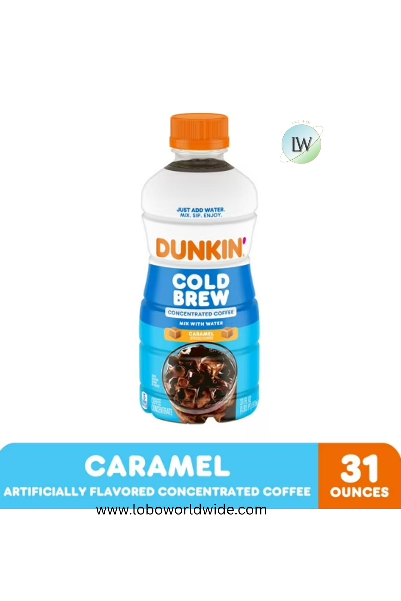 Dunkin’ Artificially Flavored Cold Brew Concentrated Coffee, 31 fl oz.