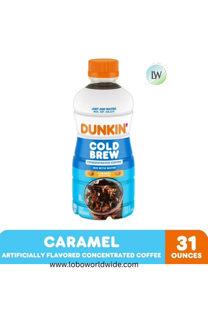 Dunkin’ Artificially Flavored Cold Brew Concentrated Coffee, 31 fl oz.