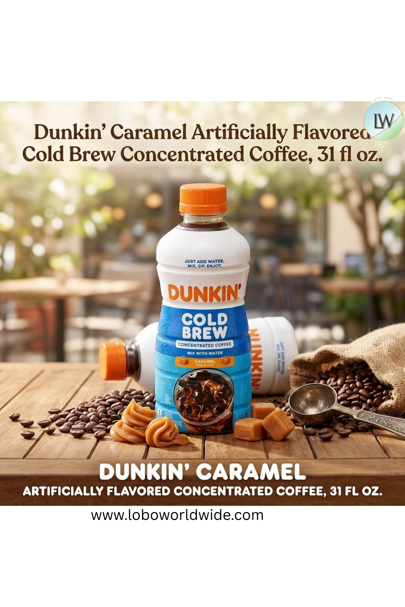 Dunkin’ Artificially Flavored Cold Brew Concentrated Coffee, 31 fl oz.