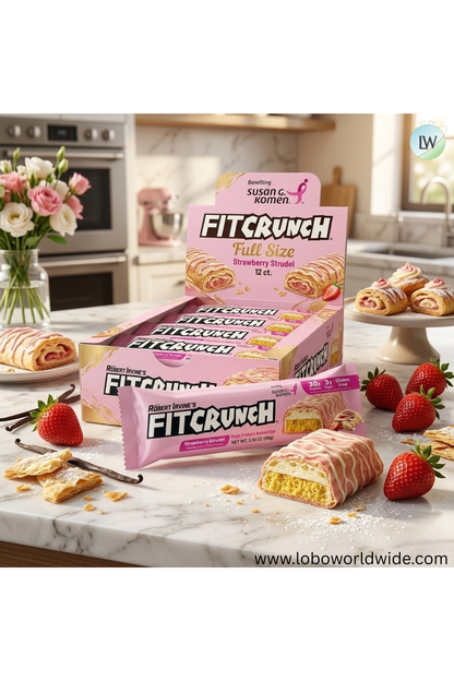 FITCRUNCH High Protein Baked Bar, 3.10 oz (Pack of 12)