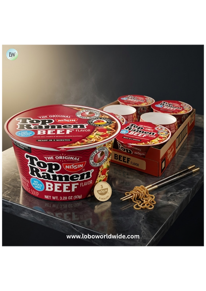 (6 pack) Nissin Foods Cup Noodles Stir Fry Ramen Noodles.