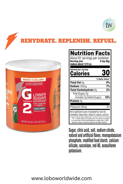 Gatorade Thirst Quencher Powder, 19.4 oz. (Pack of 3)(Various Sizes & Flavours)