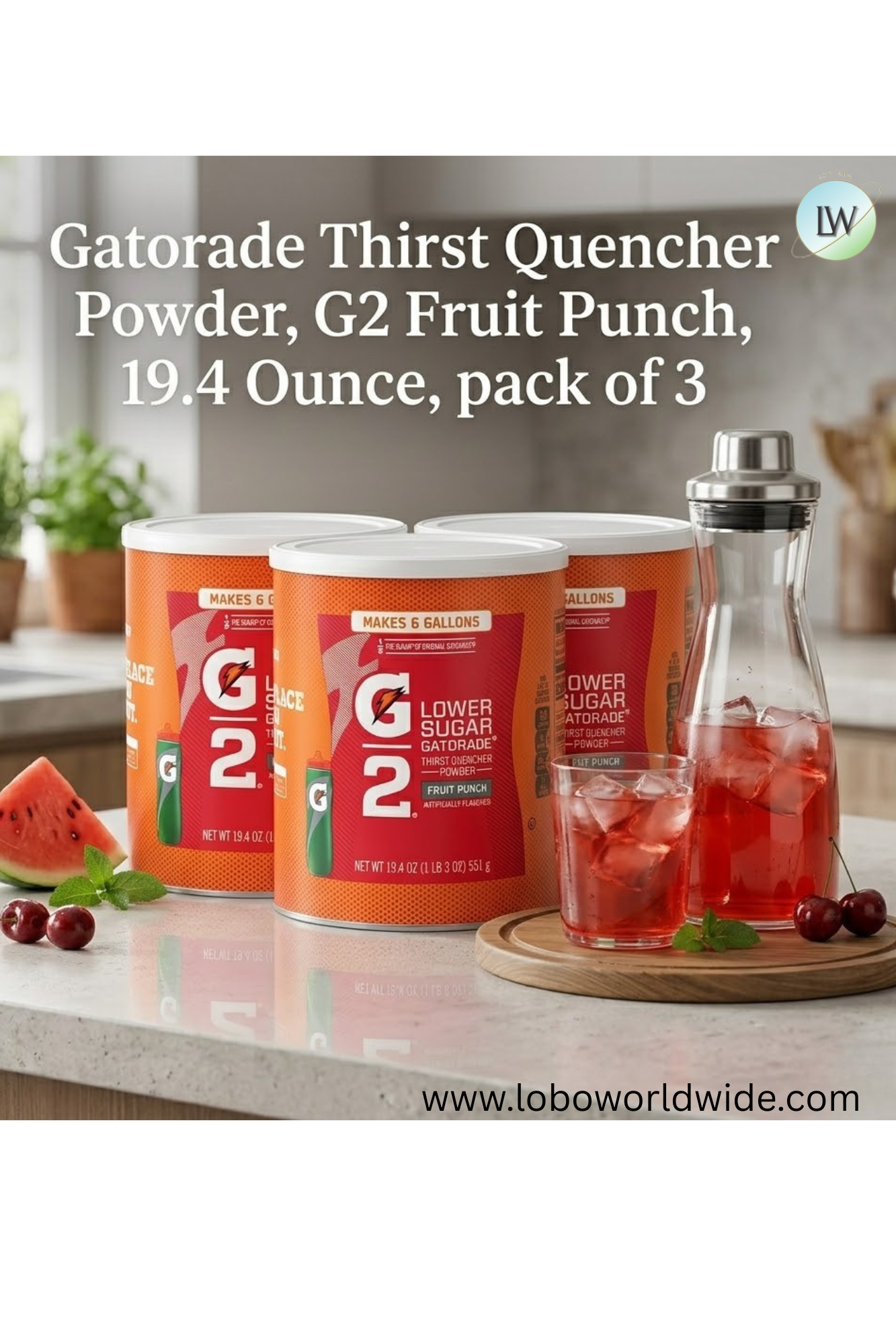 Gatorade Thirst Quencher Powder, 19.4 oz. (Pack of 3)(Various Sizes & Flavours)