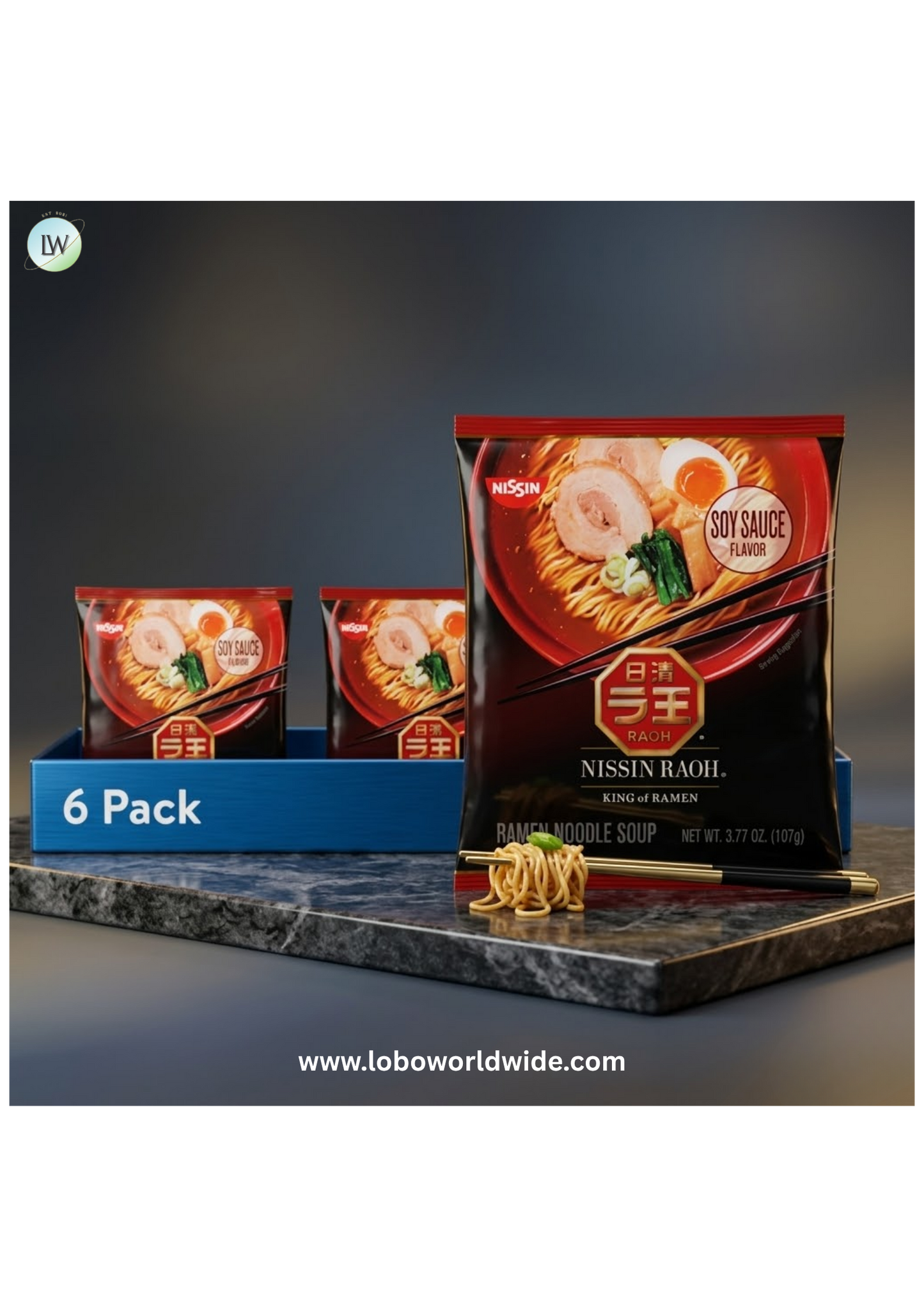 (6 pack) Nissin Foods Cup Noodles Stir Fry Ramen Noodles.