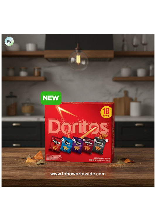 Doritos Tortilla Chips 5 Flavor Variety Pack Snack Chips, 1 oz Bags, 18 Count