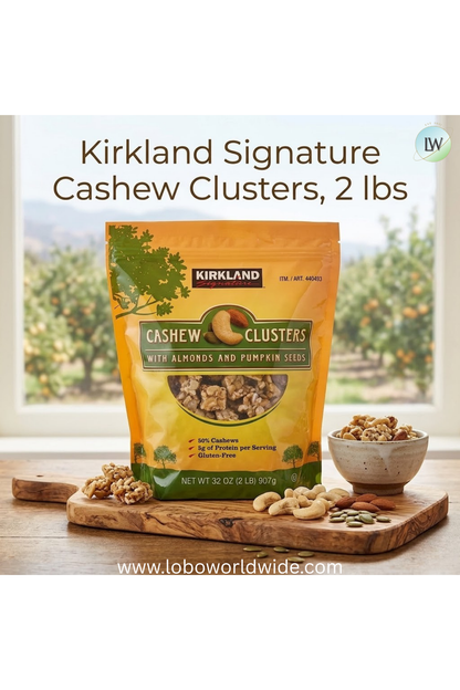 Kirkland Signature Cashew Clusters, 2 lbs