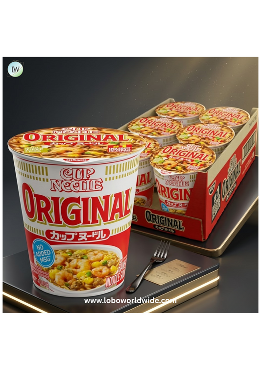 (6 pack) Nissin Foods Cup Noodle Ramen Noodle Soup Original, 2.4 oz Cup, Shelf-Stable