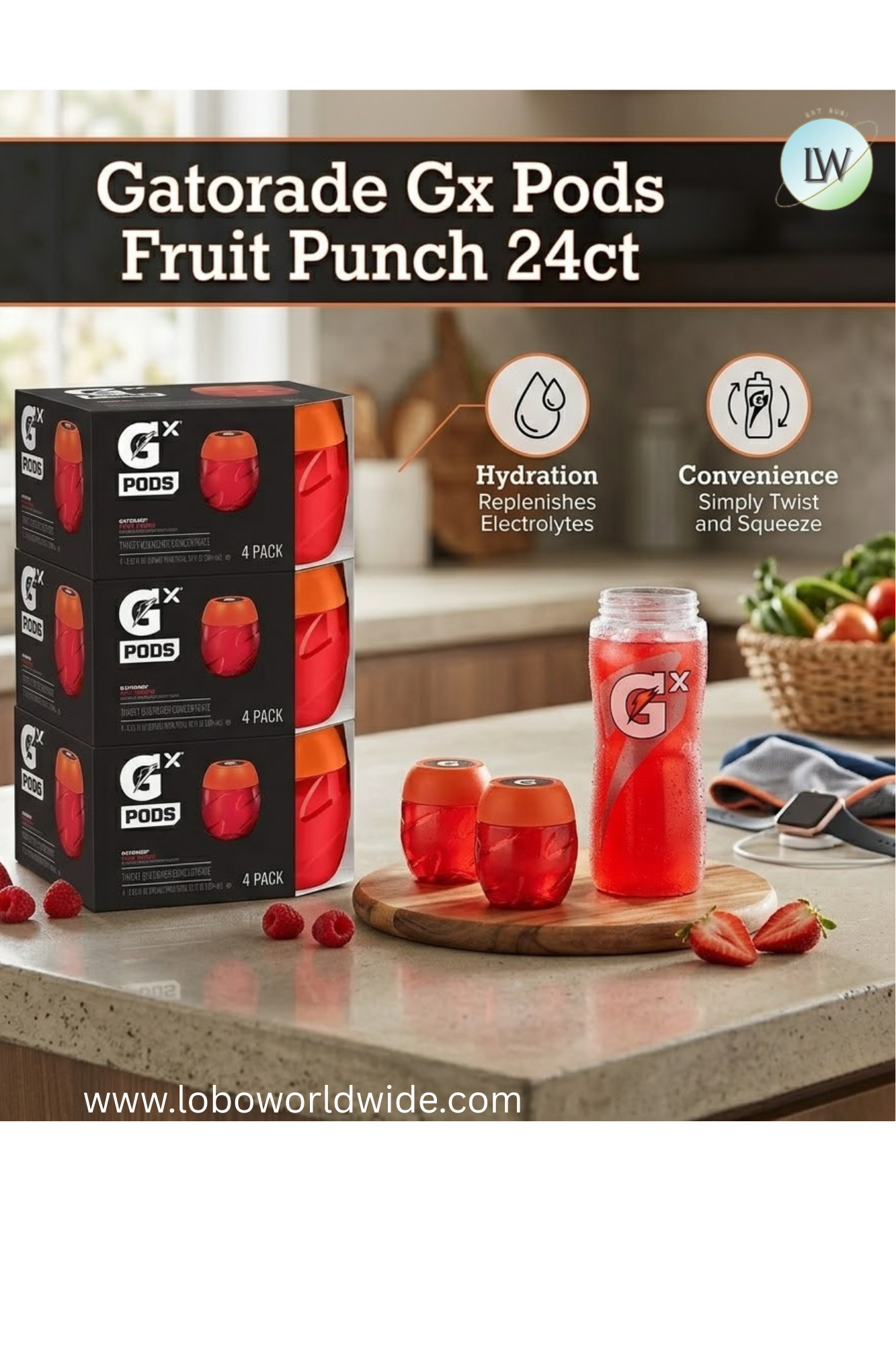 Gatorade Gx Pods Fruit Punch - PACK OF 6 (Various Flavours)