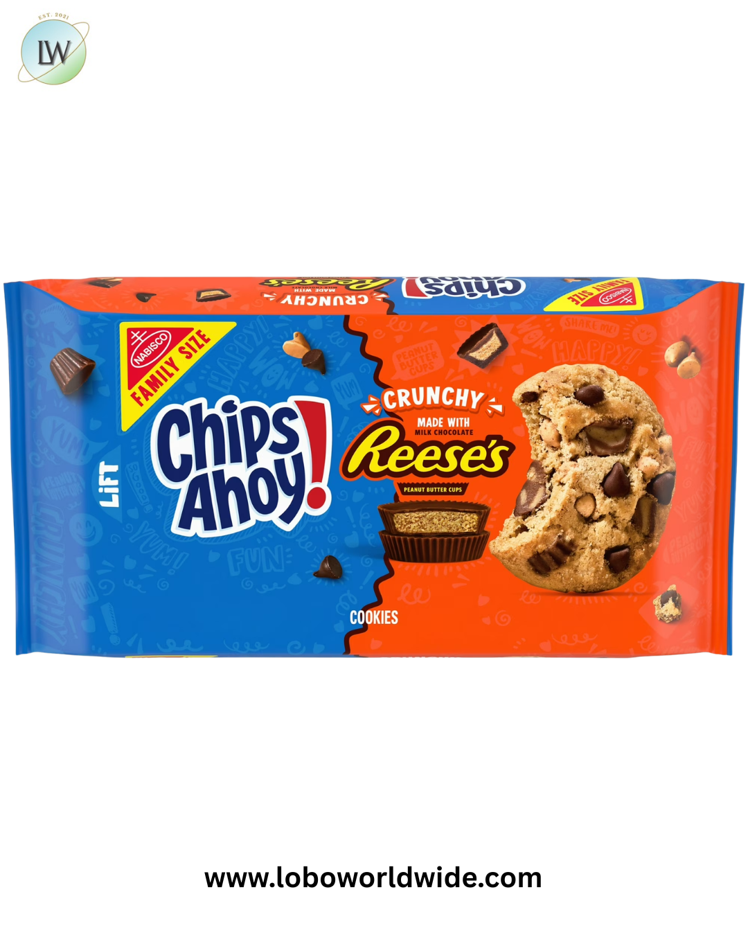 CHIPS AHOY Cookies With Reese s Peanut Butter Cups Family Size 14 2 CHIPS AHOY Cookies With Reese s Peanut Butter Cups Family Size 14 2